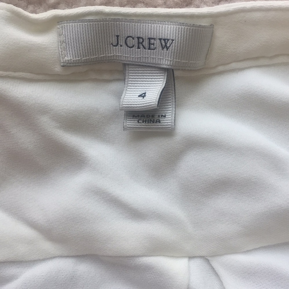 J. Crew Ivory Long Sleeve Summer Blouse